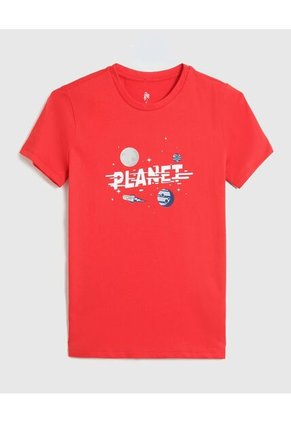 Pijama Infantil Niño M/C P/L Color Rojo Marca Ostu #80040102