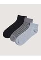 Medias X3 Para Hombre Tobillera Color Negro Marca Ostu #60980344 de Ostu