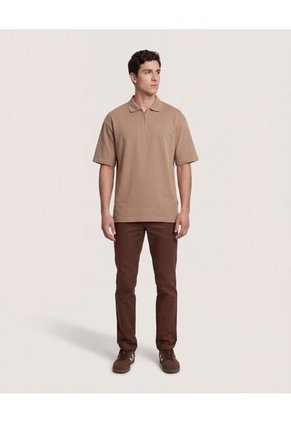 Pantalón  Para Hombre Chino Color Café Marca Ostu #60070541