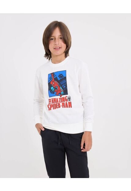 Buzo  Infantil Niño Cuello Redondo Color Crema Marca Ostu #80060197