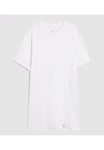 Camiseta Para Hombre Manga Corta Cuello Redondo Color Blanco Marca Ostu #60091492