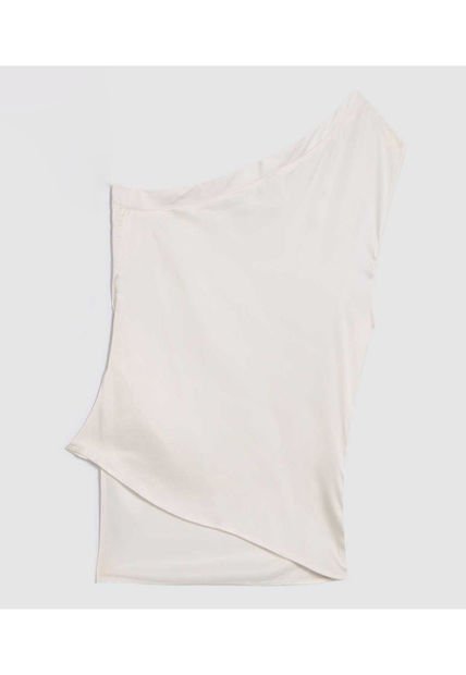 Blusa Para Mujer Manga Sisa Color Marfil Marca Ostu #40121088