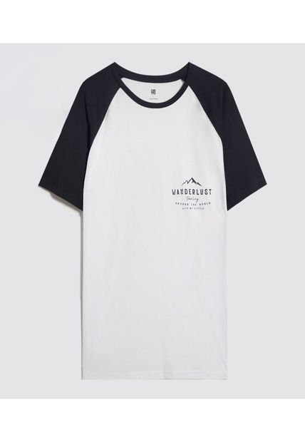 Camiseta Para Hombre Manga Corta Color Blanco Marca Ostu #60091543