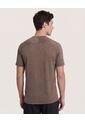 Camiseta  Para Hombre Manga Corta Cuello Redondo Color Camel Marca Ostu #60091884 de Ostu