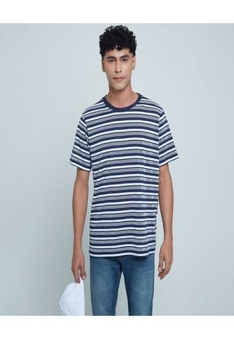 Camiseta Para Hombre Manga Corta Color Azul  Marca Ostu #60091087 Ostu