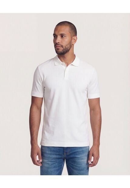 Polo  Para Hombre Cuello Tejido Sin Bolsillo Color Crema Marca Ostu #60110883