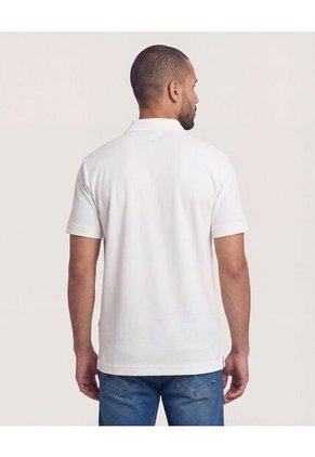 Polo  Para Hombre Cuello Tejido Sin Bolsillo Color Crema Marca Ostu #60110883