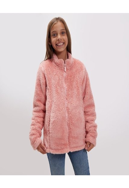 Chaqueta Para Niña Abrigo Color Rosado  Marca Ostu #90080034