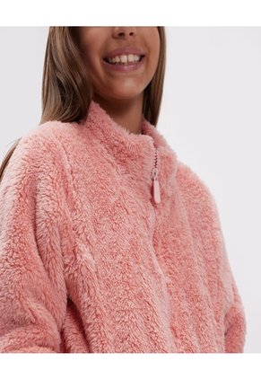 Chaqueta Para Niña Abrigo Color Rosado  Marca Ostu #90080034