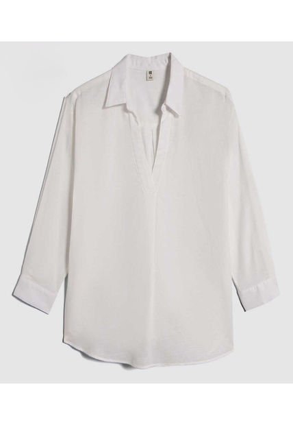 Camisa Para Mujer Manga 3/4 Color Beige Marca Ostu #40010253