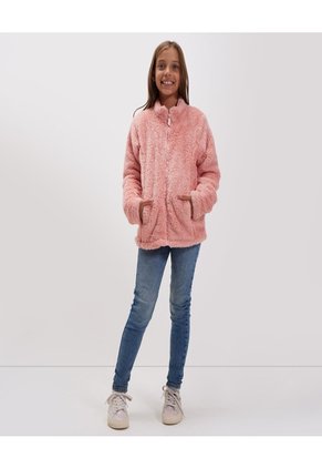 Chaqueta Para Niña Abrigo Color Rosado  Marca Ostu #90080034
