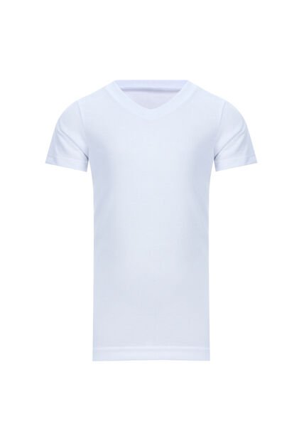 Camiseta Interior Para Niño Manga Corta Color Blanco Marca Ostu #80020010