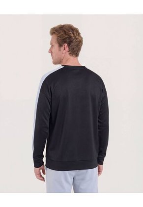 Buzo  Para Hombre Cuello Redondo Color Negro Marca Ostu #60060595