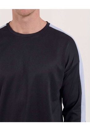 Buzo  Para Hombre Cuello Redondo Color Negro Marca Ostu #60060595