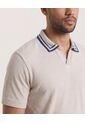 Polo  Para Hombre Cuello Tejido Sin Bolsillo Color Avena Marca Ostu #60119071 de Ostu