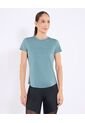 Camiseta  Para Mujer Manga Corta Cuello Redondo Color Verde Marca Ostu #40092810 de Ostu