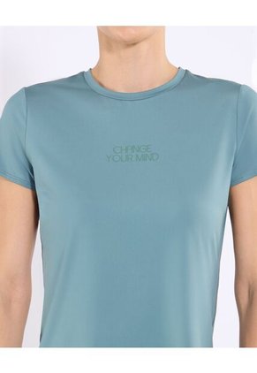 Camiseta  Para Mujer Manga Corta Cuello Redondo Color Verde Marca Ostu #40092810