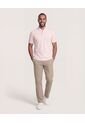 Polo  Para Hombre Cuello Mao Sin Bolsillo Color Rosa Marca Ostu #60110912 de Ostu