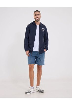 Buzo  Para Hombre Zipper Color Azul Marca Ostu #60060607