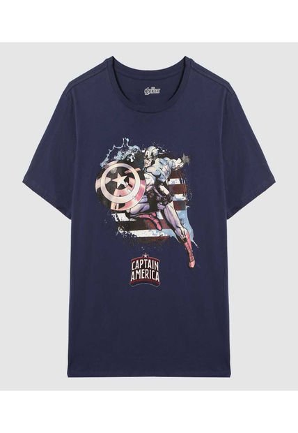 Camiseta Para Hombre Manga Corta Color Azul  Marca Ostu #60091531