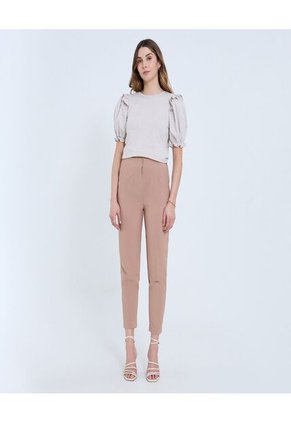 Pantalón Para Mujer Moda Color Camel Marca Ostu #40070740