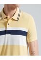 Polo Para Hombre Cuello Tejido Sin Bolsillo Color Amarillo  Marca Ostu #60110543 de Ostu