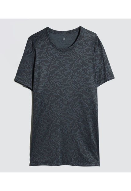 Camiseta Para Hombre Manga Corta Color Azul  Marca Ostu #60091350