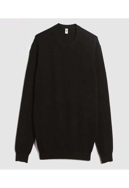 Saco Para Hombre Cuello Redondo Color Negro Marca Ostu #60330046