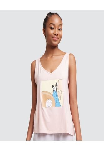 Camiseta Para Mujer Manga Sisa Color Rosado  Marca Ostu #40091496 Ostu