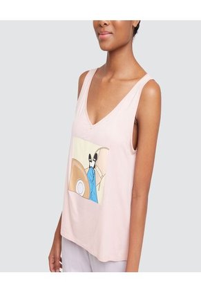 Camiseta Para Mujer Manga Sisa Color Rosado Marca Ostu #40091496