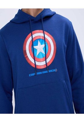 Hoodie Capitán América Para Hombre #60060475 Ostu