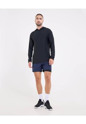 Camiseta Para Hombre Manga Larga Cuello Redondo Color Negro Marca Ostu #60091939