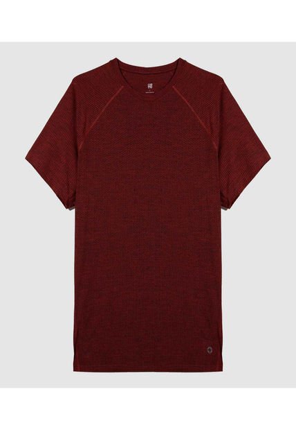 Camiseta Para Hombre Manga Corta Color Vino Marca Ostu #60091481