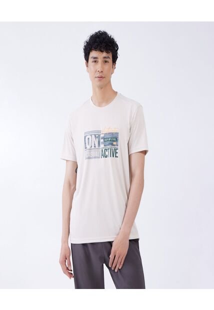 Camiseta Para Hombre Manga Corta Color Amarillo  Marca Ostu #60090975