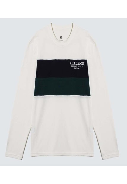 Camiseta Para Hombre Manga Larga Color Crema Marca Ostu #60091400