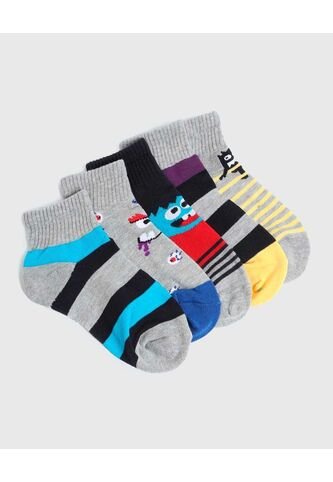 Medias Para Niño Tobillera Color Pack X Marca Ostu #80980131 Ostu