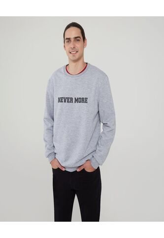 Buzo Para Hombre Cuello Redondo Color Gris  Marca Ostu #60060295 Ostu