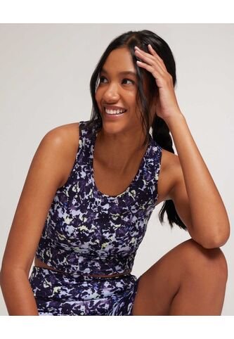 Camiseta Para Mujer Crop Top Manga Sisa Color Azul Marca Ostu #40091466 Ostu