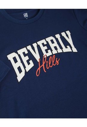 Camiseta Infantil Niño Manga Corta Cuello Redondo Color Azul Marca Ostu #80090274