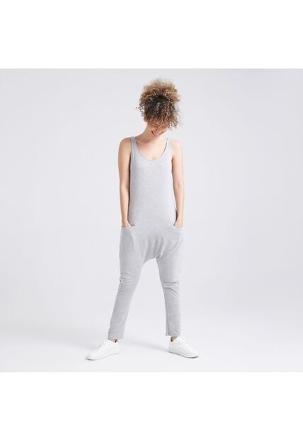 Enterizo Mujer Ostu M/S Gris Viscosa 40320040-10138