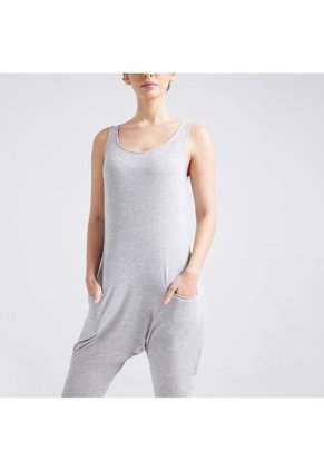 Enterizo Mujer Ostu M/S Gris Viscosa 40320040-10138