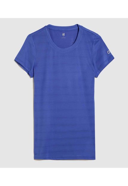 Camiseta Para Mujer Manga Corta Color Azul  Marca Ostu #40092181