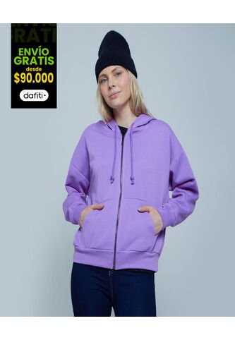 Buzo Para Mujer Zipper Color Morado Marca Ostu #40060316 Ostu