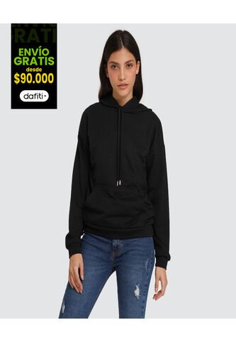 Buzo Para Mujer Hoodie Color Negro Marca Ostu #40060231 Ostu