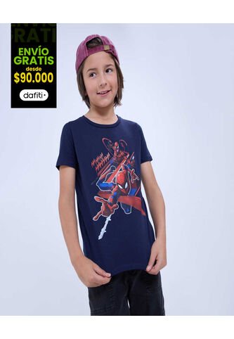 Camiseta Spider-Man  Para Infantil Niño #80090243 Ostu Ostu