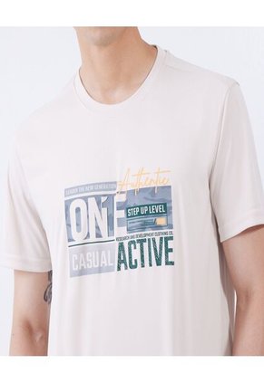 Camiseta Para Hombre Manga Corta Color Amarillo  Marca Ostu #60090975