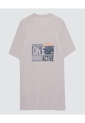 Camiseta Para Hombre Manga Corta Color Amarillo  Marca Ostu #60090975