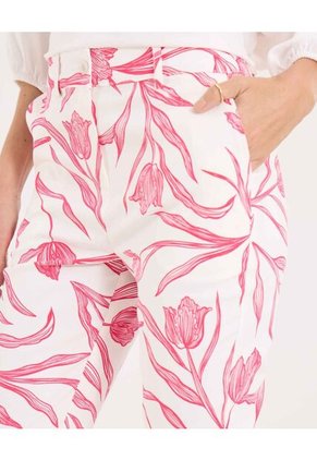 Pantalón Para Mujer Capri Color Rojo Marca Ostu #40070816