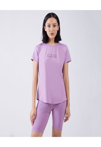 Camiseta Para Mujer Manga Corta Color Morado Marca Ostu #40091820 Ostu