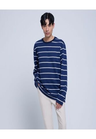 Camiseta Para Hombre Manga Larga Color Azul Oscuro Marca Ostu #60091180 Ostu